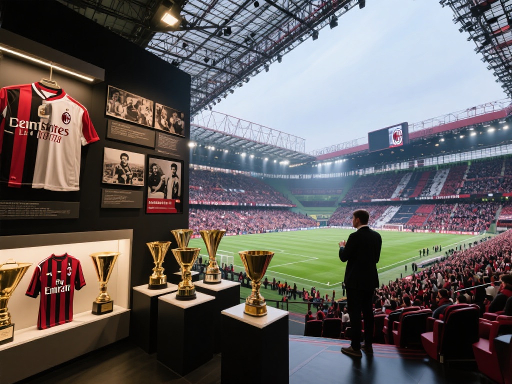走进圣西罗，你会被它的宏伟建筑震撼，球场内部的博物