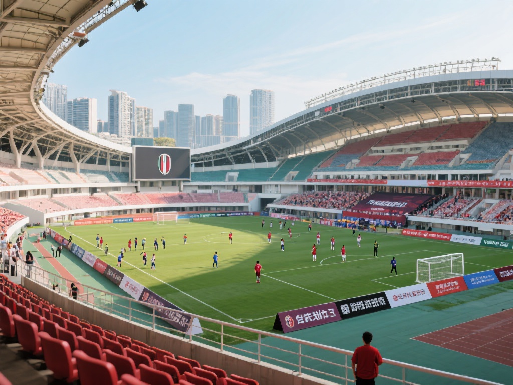 位于龙岗体育馆内的米兰球场，以其现代化的设施和优越