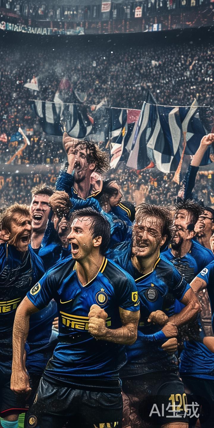 在竞技层面，国际米兰以坚韧不拔的战斗精神和团队凝聚